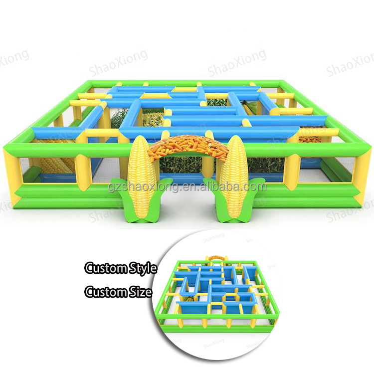 Kids Outdoor Zone - インフレータブルゲーム 屋外 大型迷路 バウンサーゲーム 子供用 インフレータブルレーザータグアリーナ