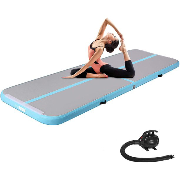 Kids Outdoor Yoga - 3M エアトラックマット エアトラック エアポンプ付き 電動エアポンプ付き 練習用体操、タンブリング、ヨガ、子供用安全マット