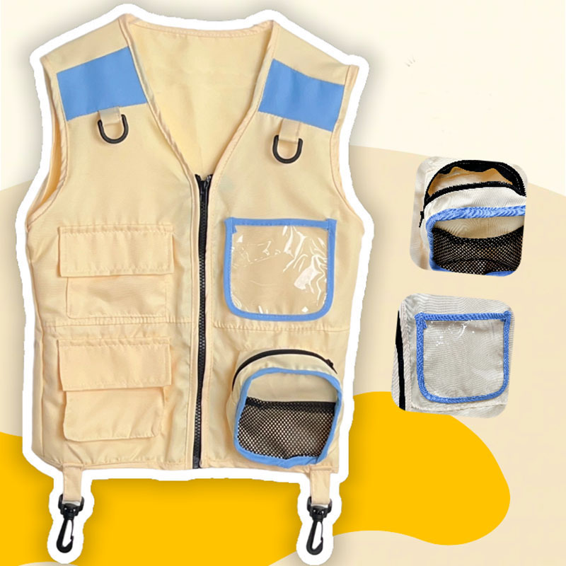 Kids Outdoor Lounge Set - 子供の冒険エクスプローラーベスト,シミュレーションゲーム,コスプレキャンプ,ジャングルベスト,男の子と女の子のためのドレスアップ,アウトドアアドベンチャー,キッズギフト