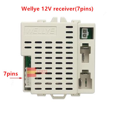 Kids Outdoor Vehicles - Wellye-子供用電気自動車部品,12v,2.4g,7ピン,Bluetoothレシーバー,子供のおもちゃ,オートバイ,ワイヤレスアクセサリー