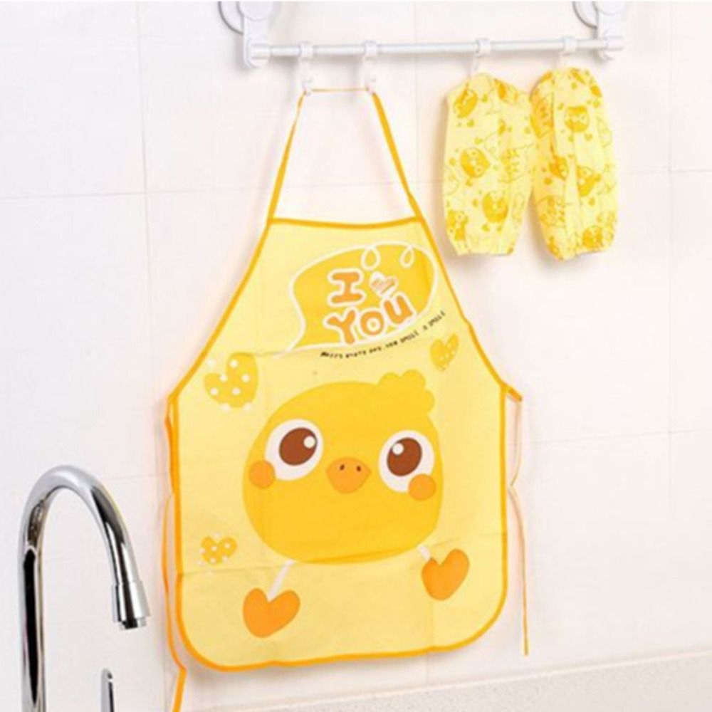 Kids Outdoor Kitchen Accessories - 新しい防水エプロン防汚ガウンビブ漫画キッチンペイントスモックエプロン子供用家庭用クリーニングツール＆アクセサリー