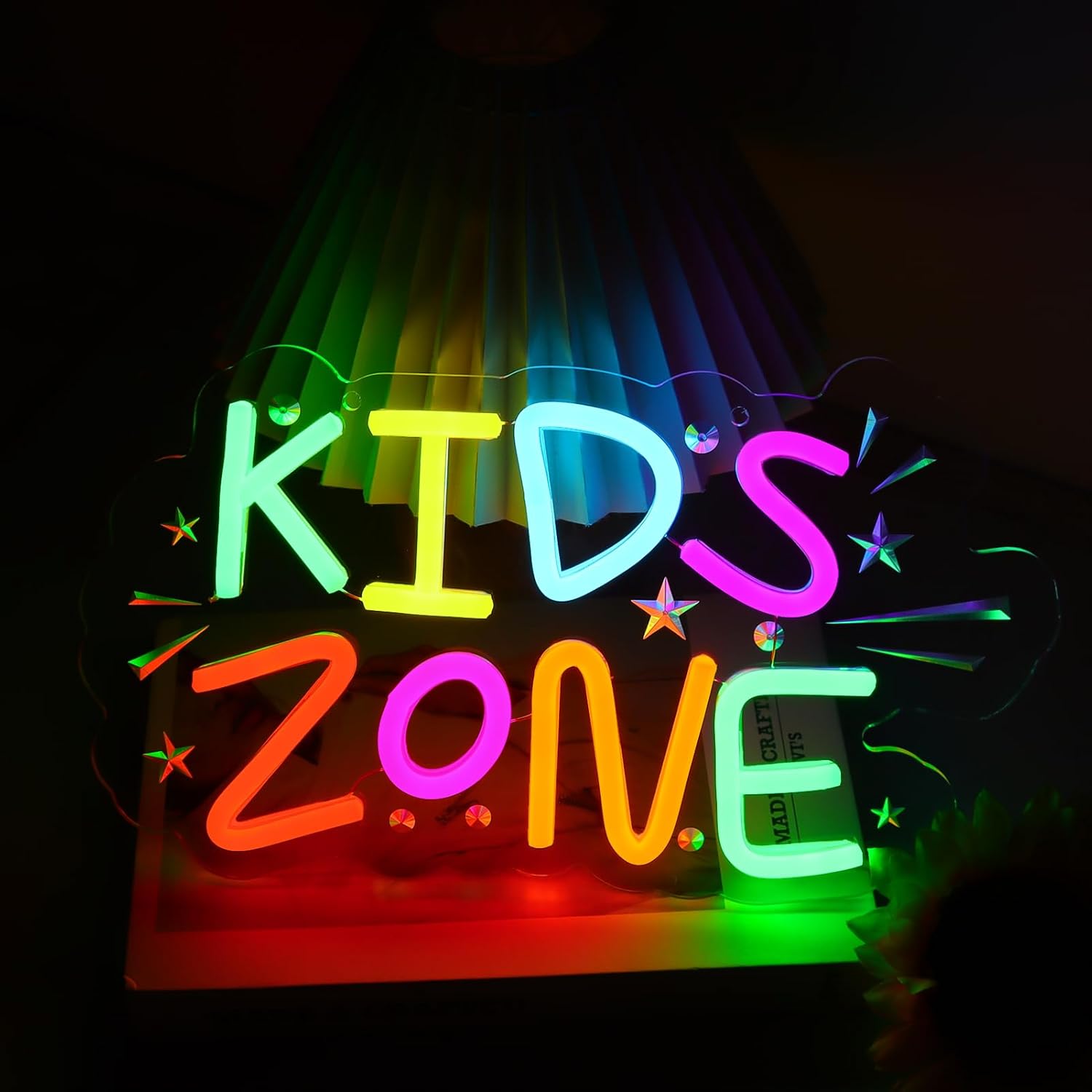 Kids Outdoor Zone - キッズゾーン ネオンサインアート ウォールライト USB電源 LEDライト 子供部屋
