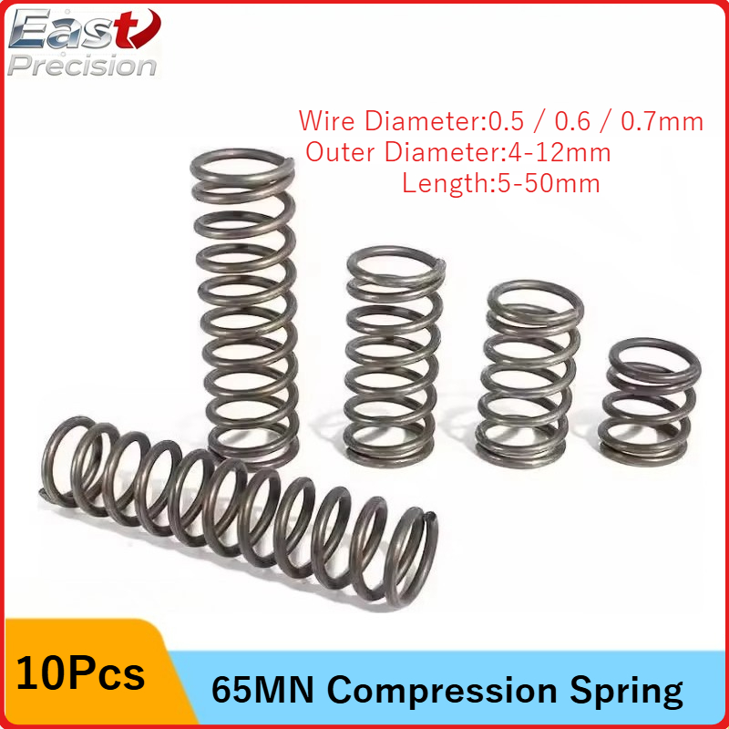 Mini Trampoline Spring - 10 ピース/ロット 0.5 ミリメートル/0.6 ミリメートル/0.7 ミリメートルマイクロ小型圧縮スプリング外径