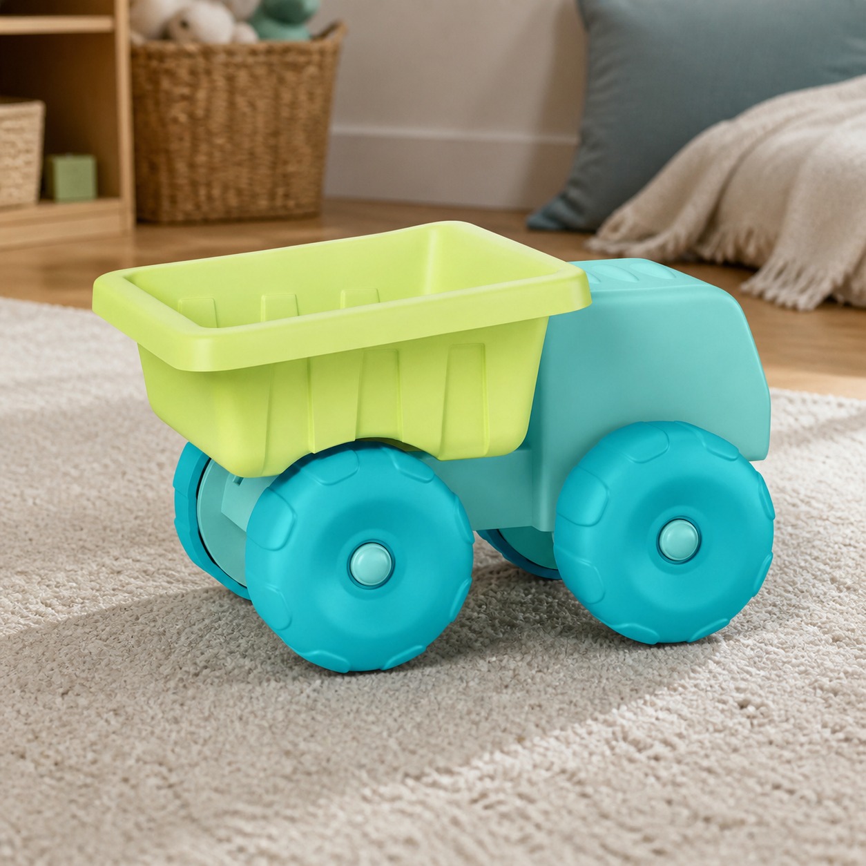 Kids Outdoor Vehicles - ダンプトラック砂遊びおもちゃビーチプレイ車両耐久性のあるプラスチック製砂場掘削機子供用屋外夏の楽しい創造的な遊び時間