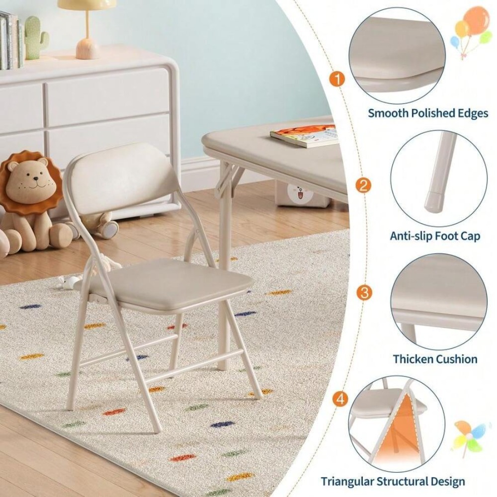 子供用アクティビティテーブルセット 折りたたみ式プレイテーブ - Kids Outdoor Folding Table のレビューと価格