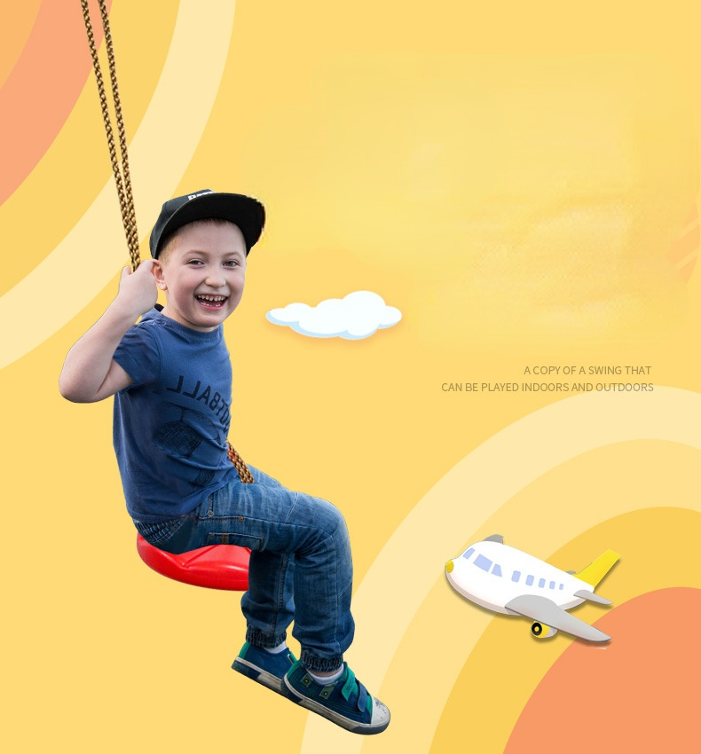 子供用ディスクスイング子供屋内および屋外スポーツ赤青肥厚八角 - Kids Outdoor Furniture のレビューと価格
