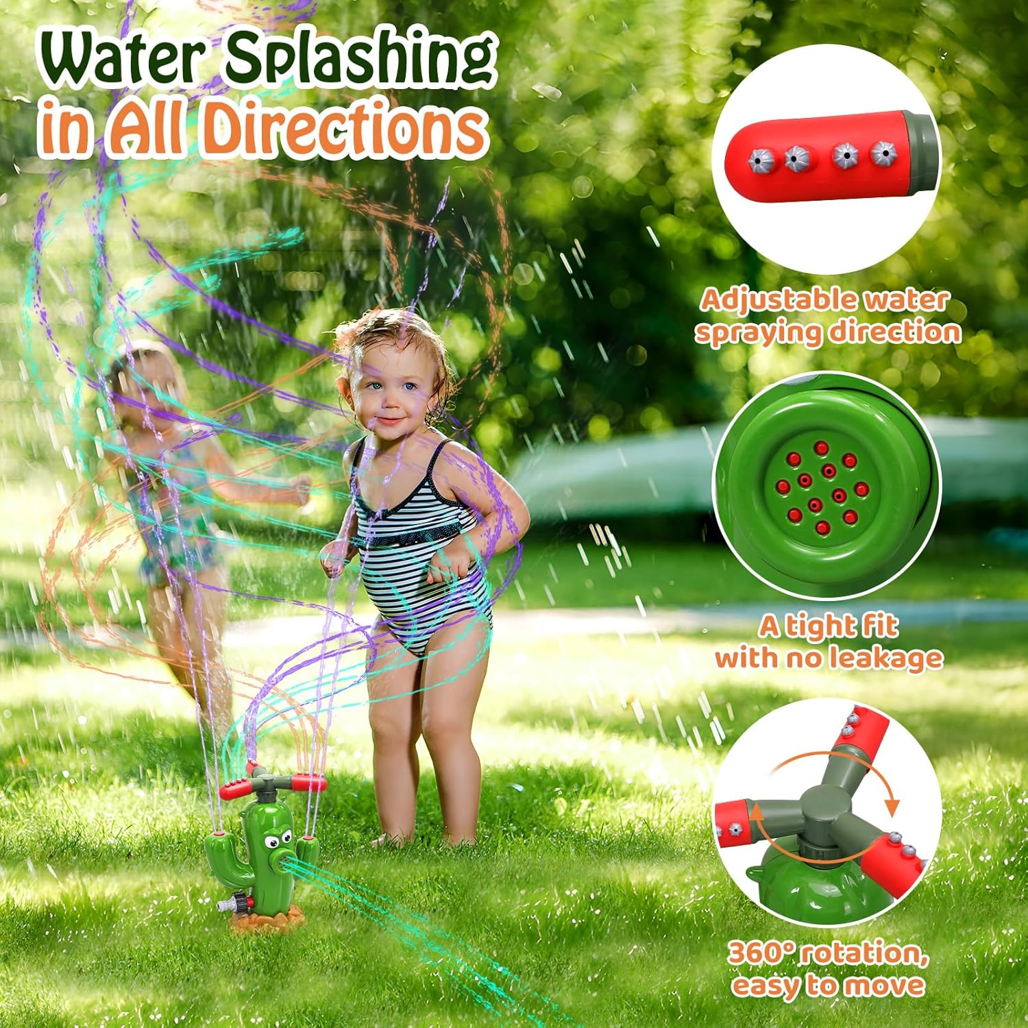 水スプレーおもちゃサボテンスプリンクラー屋外裏庭庭水おもちゃ - Kids Outdoor Yard のレビューと価格