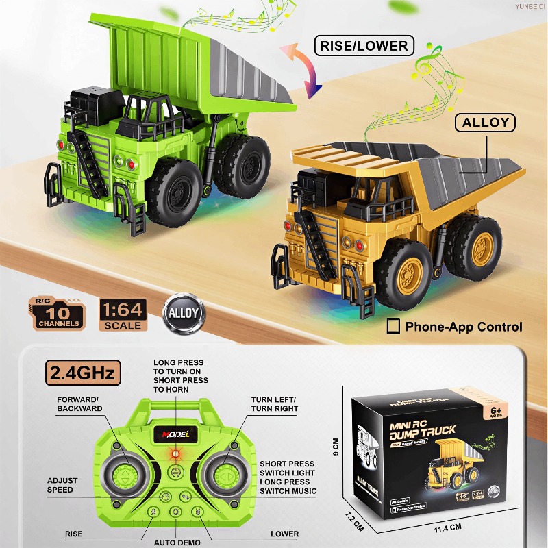 1:64 リモートコントロールと合金トラックフォークリフト、 - Kids Outdoor Vehicles のレビューと価格