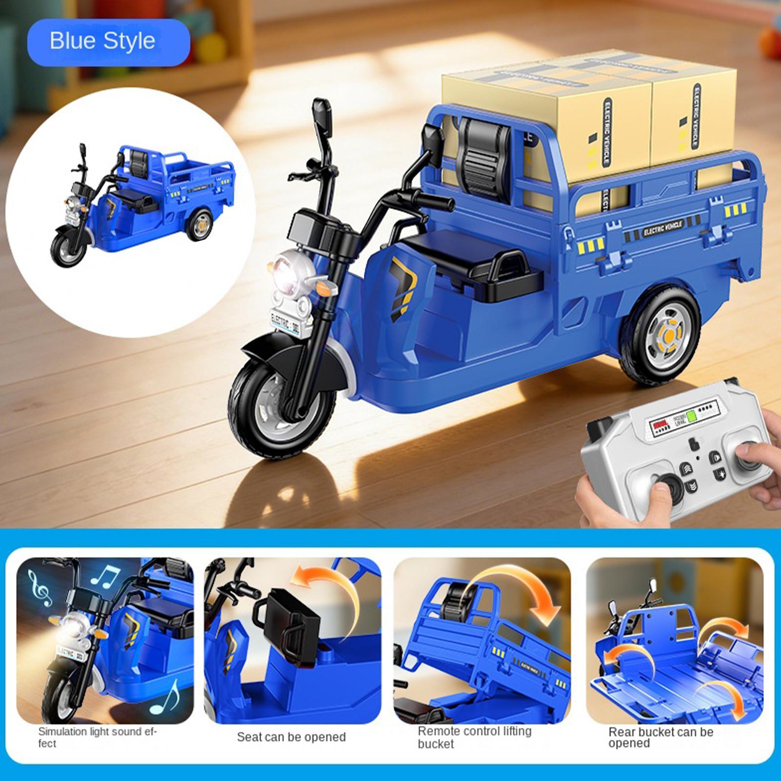 3輪リモコンカー 2.4G RCトラック LEDライトと音楽 - Kids Outdoor Music のレビューと価格