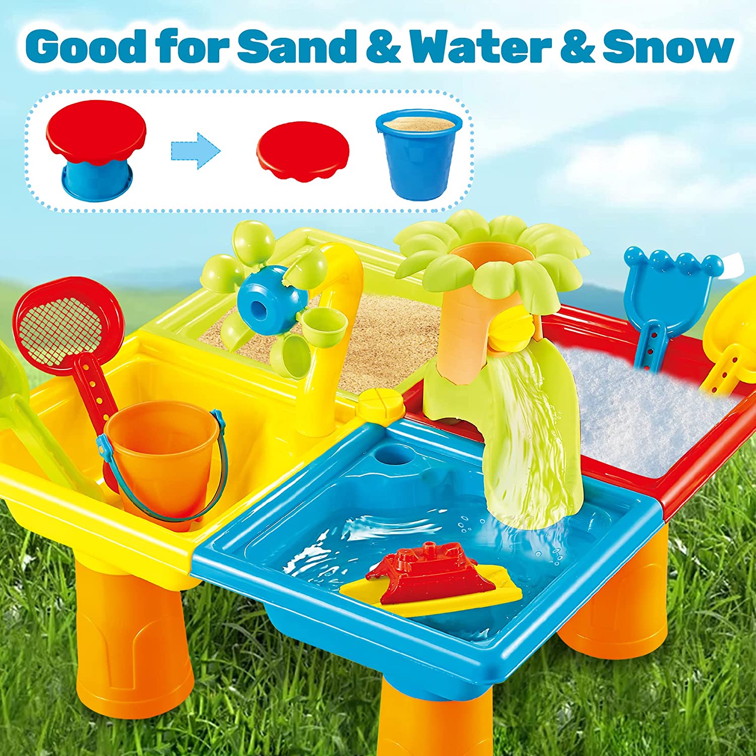 子供のためのテーブルとビーチのおもちゃ,屋外ゲーム,ベビーウ - Kids Outdoor Water Play のレビューと価格