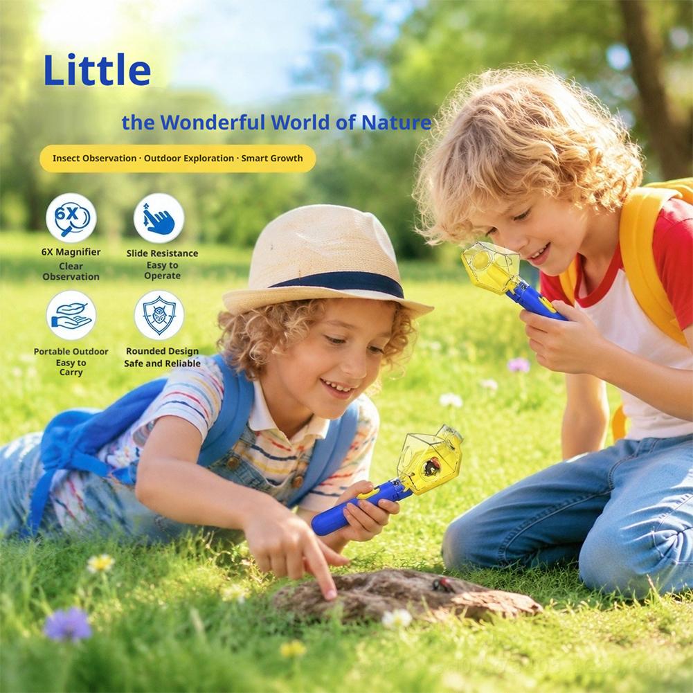 ハンドヘルド昆虫キャッチャービューアーツール 6X 拡大鏡子 - Kids Outdoor Explorer Set のレビューと価格