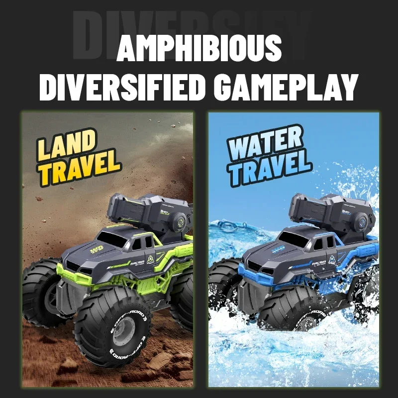水陸両用 RC カー 2 コントロールモードリモコンクライミ - Kids Outdoor Vehicles のレビューと価格