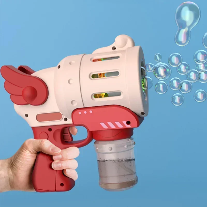 電動バブルマシン、点滅ライトと音楽付き、子供用、自動バブルブ - Kids Outdoor Music のレビューと価格