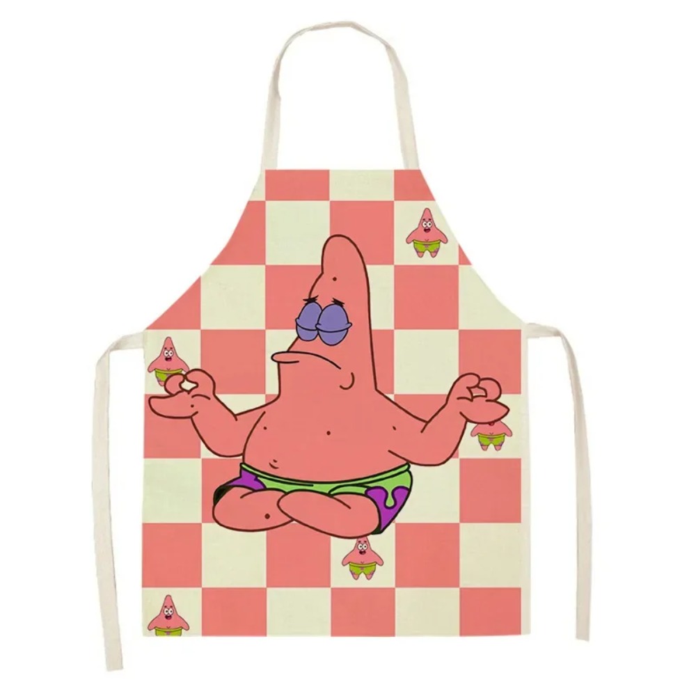 スポンジボブ パトリック キッチンエプロン 大人用 リネンビ - Kids Outdoor Kitchen Accessories のレビューと価格