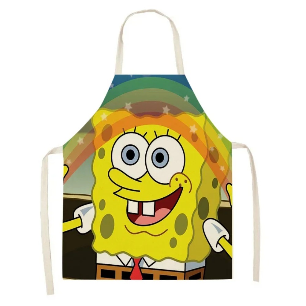 スポンジボブ パトリック キッチンエプロン 大人用 リネンビ - Kids Outdoor Kitchen Accessories のレビューと価格
