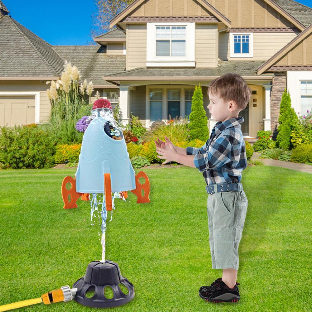 ロケットランチャーおもちゃロケット散水機水圧リフトスプリンク - Kids Outdoor Water Play のレビューと価格