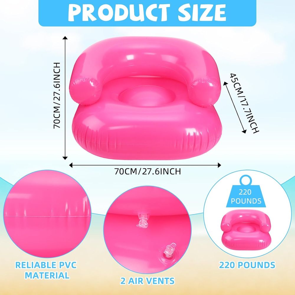 28インチの子供用インフレータブルチェア4個セット、防水PV - Kids Outdoor Furniture のレビューと価格