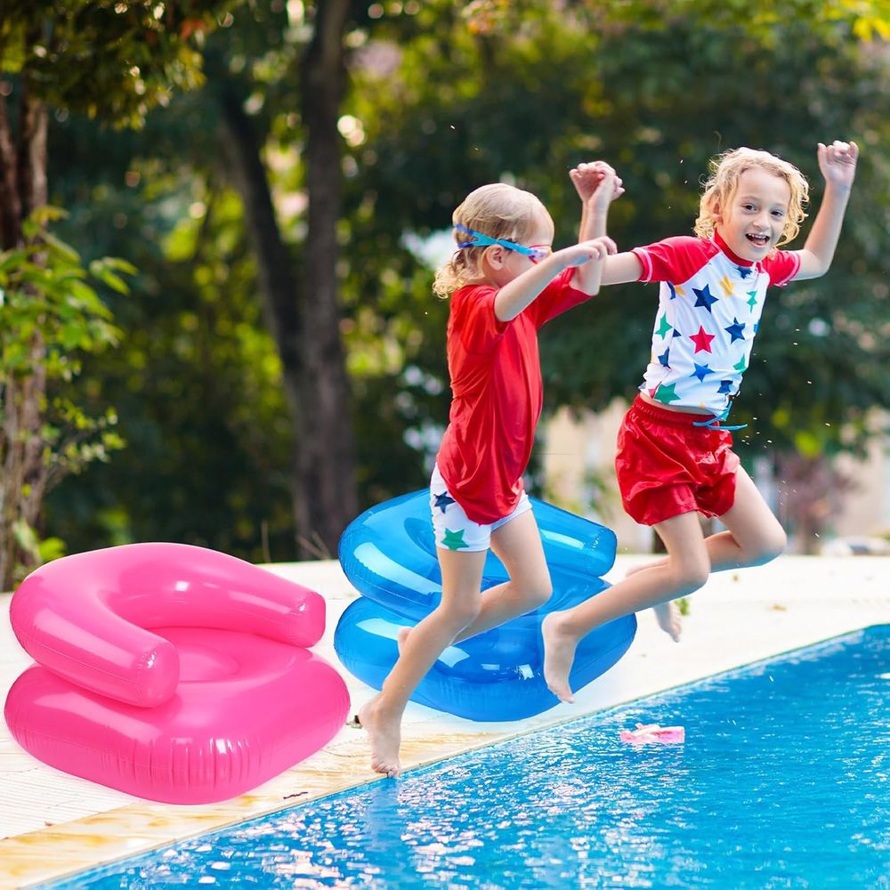 28インチの子供用インフレータブルチェア4個セット、防水PV - Kids Outdoor Furniture のレビューと価格