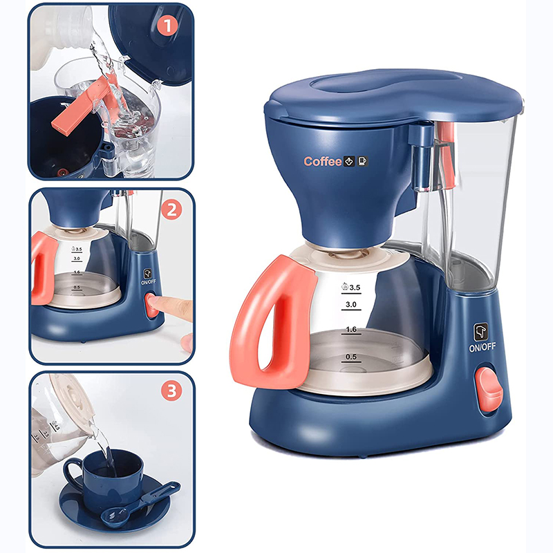 ミニ家電キッチンおもちゃ、ごっこ遊びセット コーヒーメーカー - Kids Outdoor Kitchen Accessories のレビューと価格