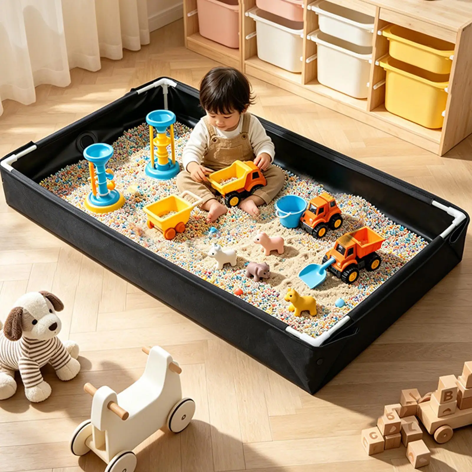 折りたたみ式砂場 屋外水遊び用 取り外し可能な排水管付き 折 - Kids Outdoor Water Play のレビューと価格