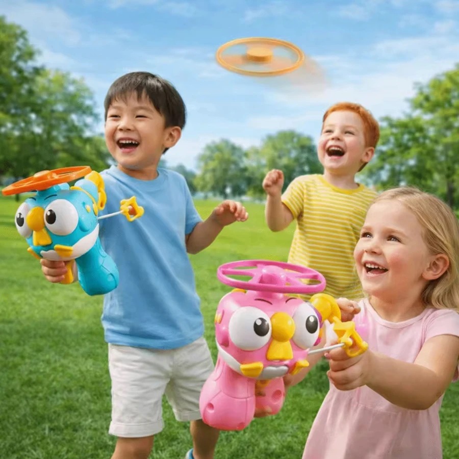 子供用プルコード竹製コプターUFOランチャー、屋外での親子遊 - Kids Outdoor Lounge Set のレビューと価格