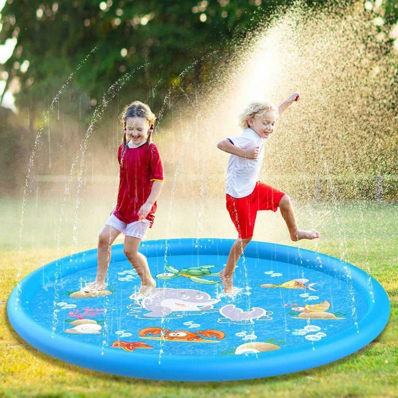水スプラッシュプール子供屋外面白いおもちゃ子供インフレータブ - Kids Outdoor Yard のレビューと価格