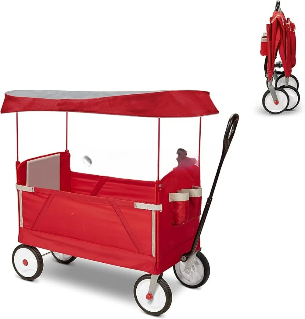 3-in-1 EZ折りたたみ式、子供と荷物用の屋外折りたたみ - Kids Outdoor Wagon のレビューと価格