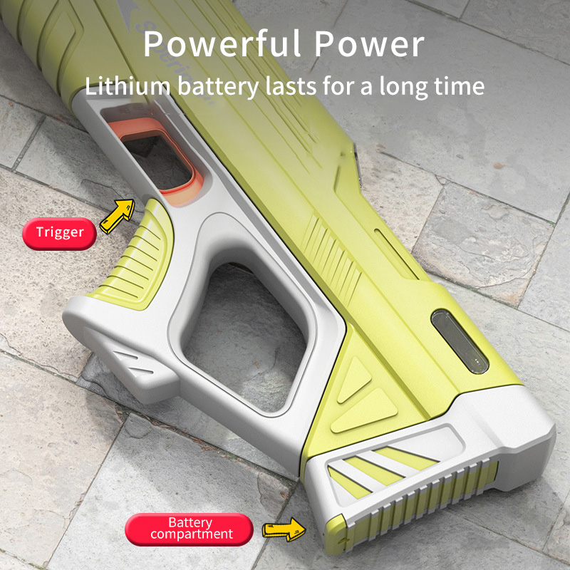 電動連続射撃水鉄砲 大人と子供向け ワンクリックで自動給水  - Kids Outdoor Water Play のレビューと価格