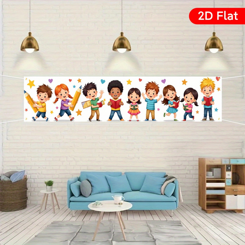 VIKAMA バックトゥスクールヤードバナー 2D フラット - Kids Outdoor Yard のレビューと価格