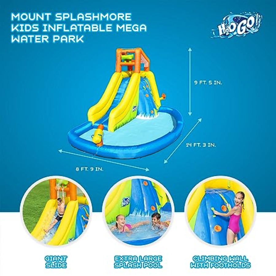 子供用屋外裏庭ウォータースライド：インフレータブルH2OGO - Kids Outdoor Zone のレビューと価格