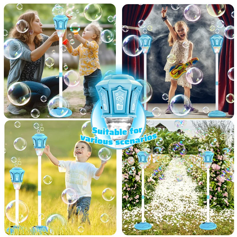 街灯バブルマシン ライトと音楽付き 全自動バブル吹き出し 屋 - Kids Outdoor Music のレビューと価格