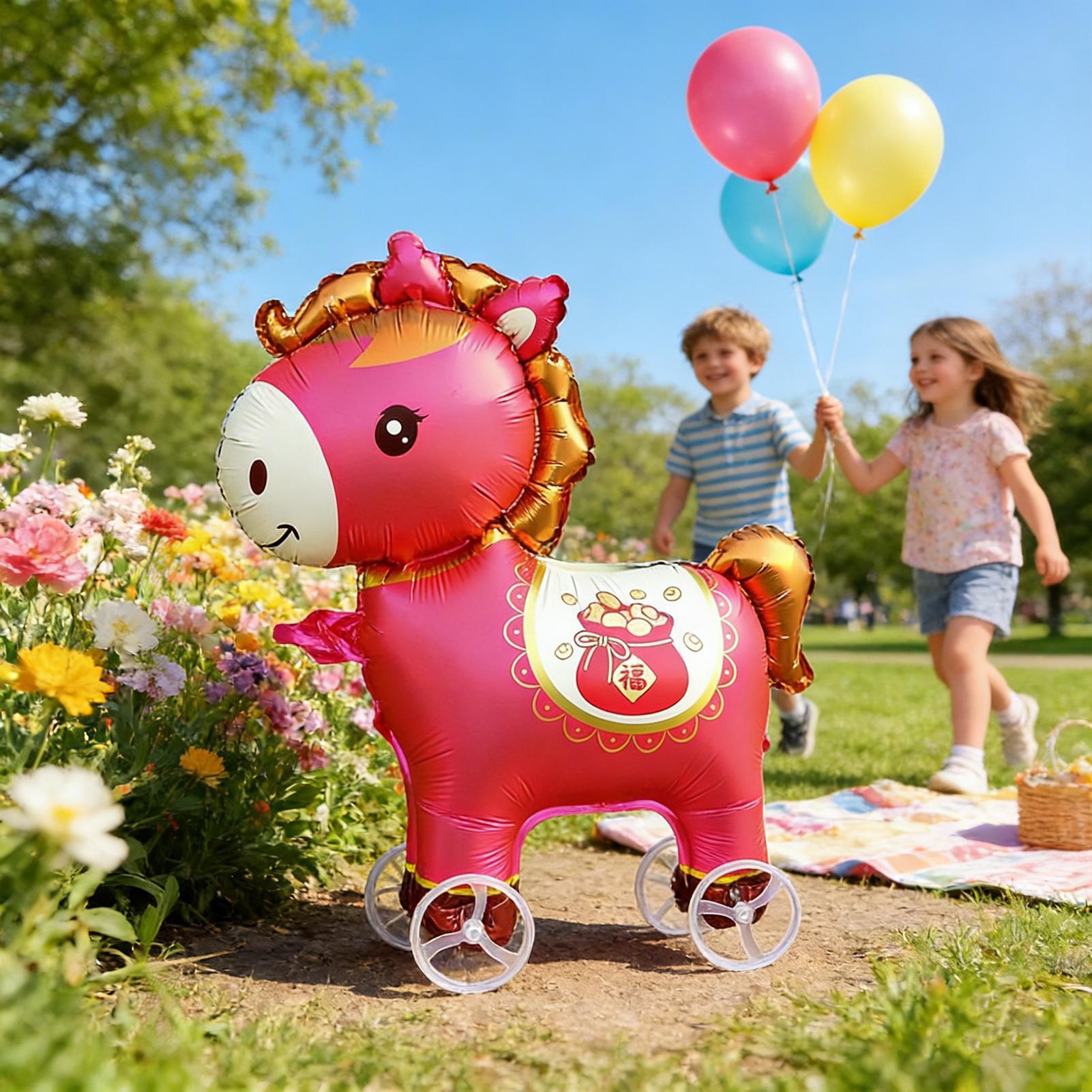 ホースバルーン インフレータブル キュートな漫画風ホースバル - Kids Outdoor Yard のレビューと価格