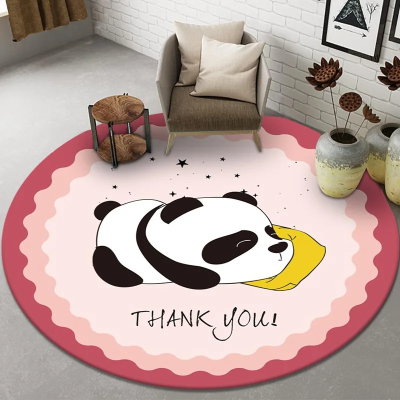 パンダの絵が描かれた丸いカーペット,フロアマット,ヨガマット - Kids Outdoor Yoga のレビューと価格