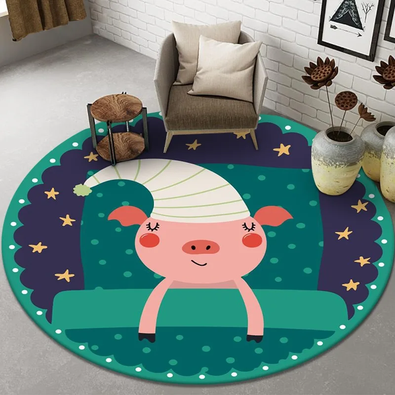 パンダの絵が描かれた丸いカーペット,フロアマット,ヨガマット - Kids Outdoor Yoga のレビューと価格