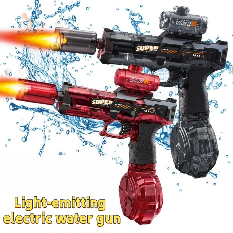 LEDライト付き電動水鉄砲おもちゃ 子供用自動センサーライト - Kids Outdoor Water Play のレビューと価格