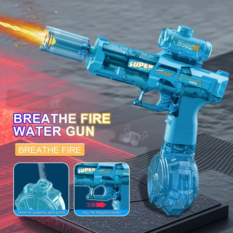 LEDライト付き電動水鉄砲おもちゃ 子供用自動センサーライト - Kids Outdoor Water Play のレビューと価格