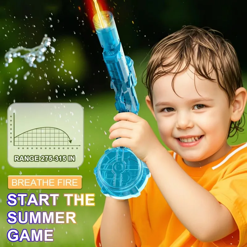 LEDライト付き電動水鉄砲おもちゃ 子供用自動センサーライト - Kids Outdoor Water Play のレビューと価格