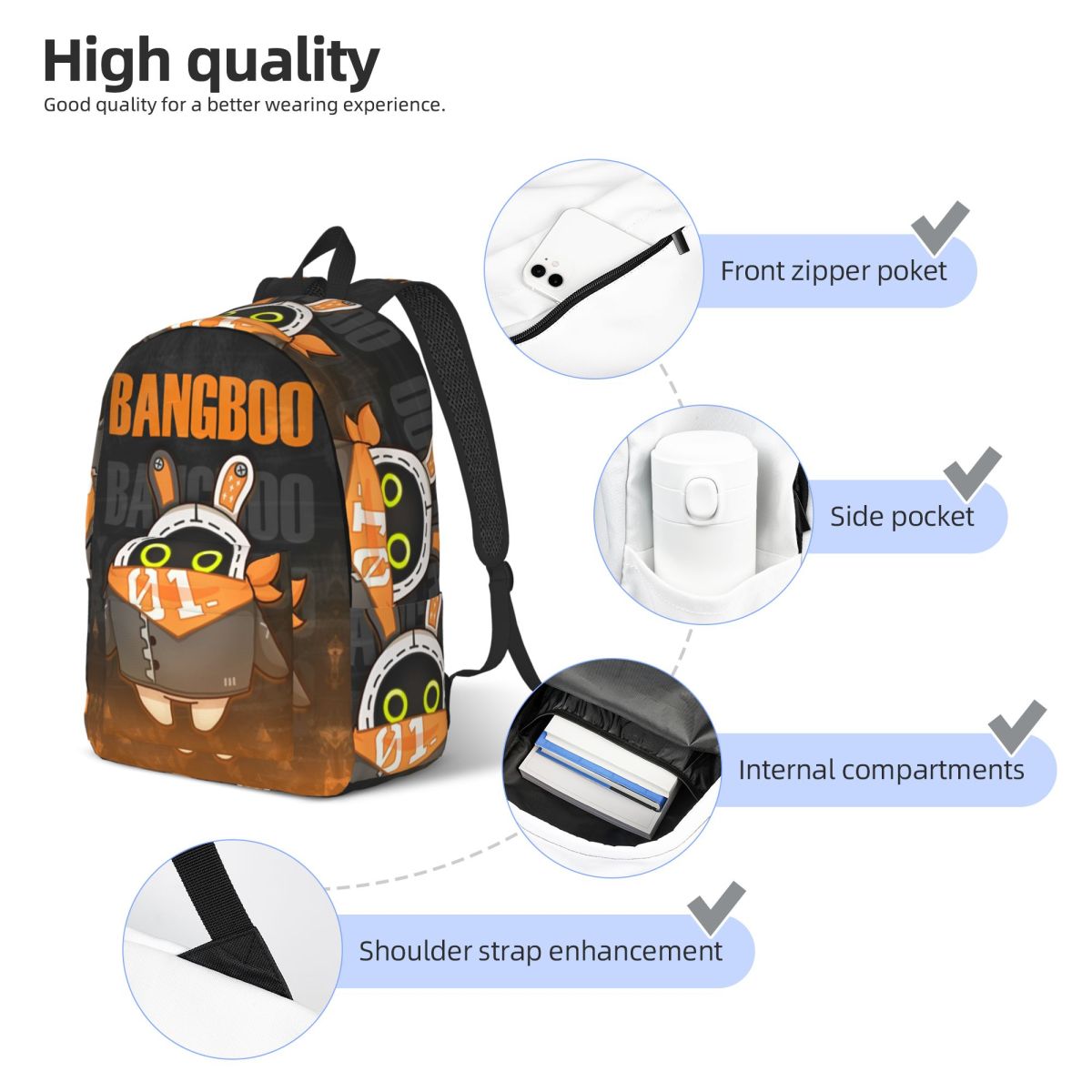 Bangboo Zenless Zone Zero バックパ - Kids Outdoor Zone のレビューと価格