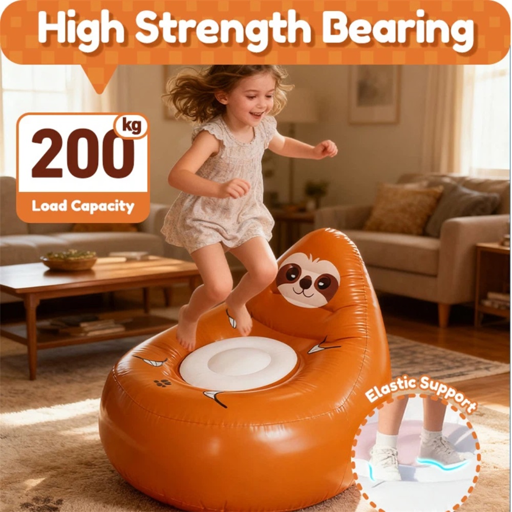 漫画風PVC製インフレータブルソファ、子供用ポータブル快適カ - Kids Outdoor Furniture のレビューと価格
