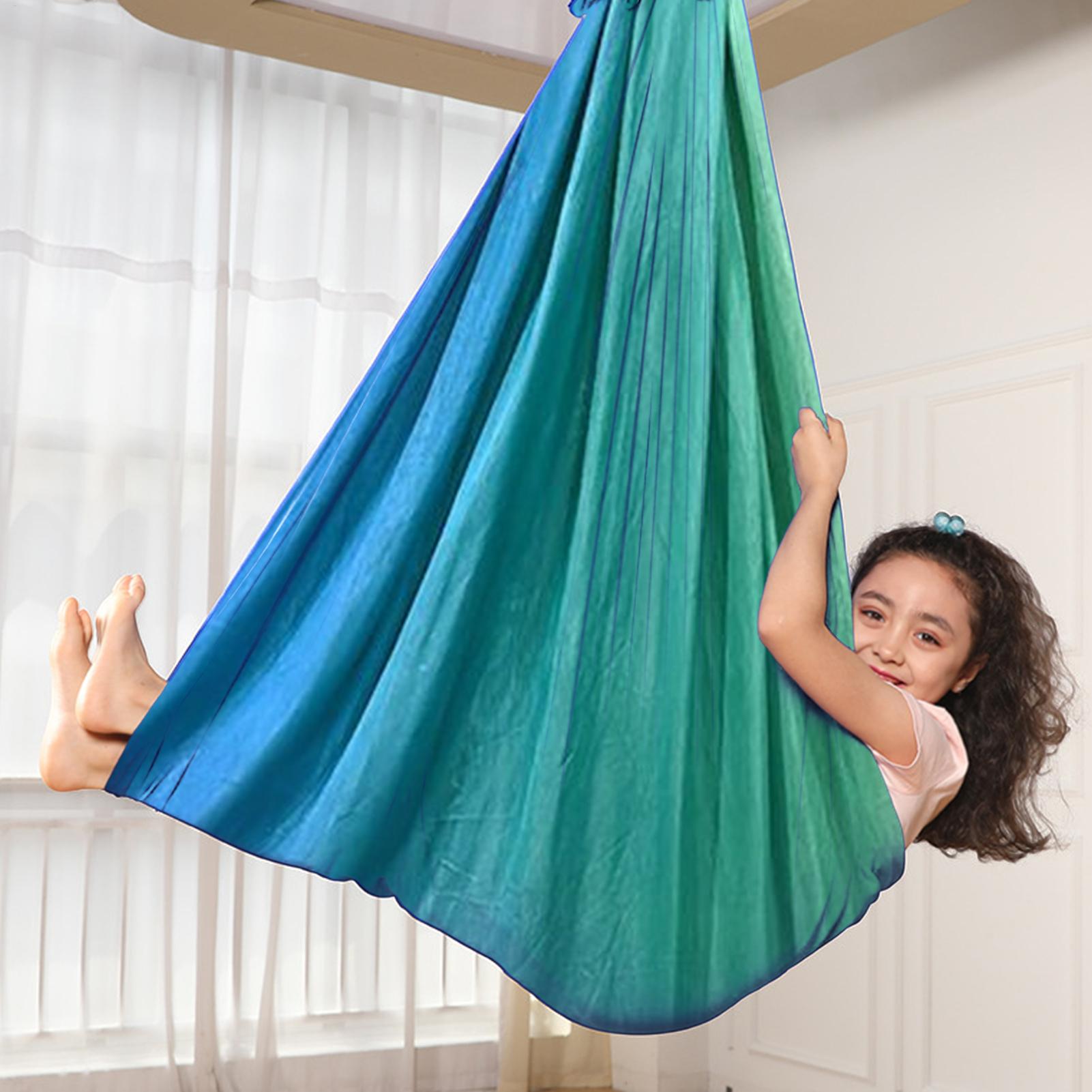 エアリアルヨガタオルスイング子供用弾性感覚ストレッチハンモッ - Kids Outdoor Yoga のレビューと価格