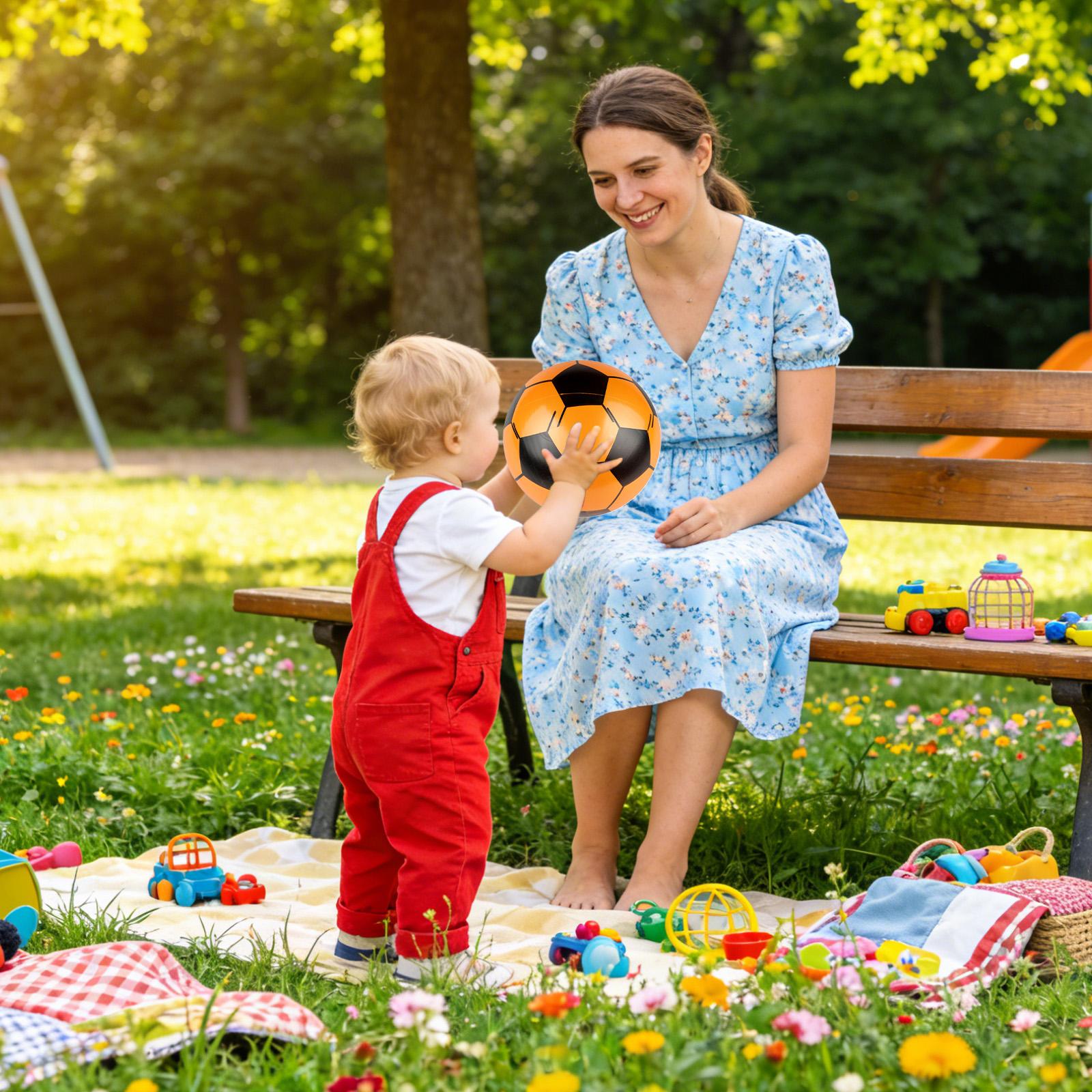 サッカーボール インフレータブル 6個セット プールトイ 2 - Kids Outdoor Yard のレビューと価格
