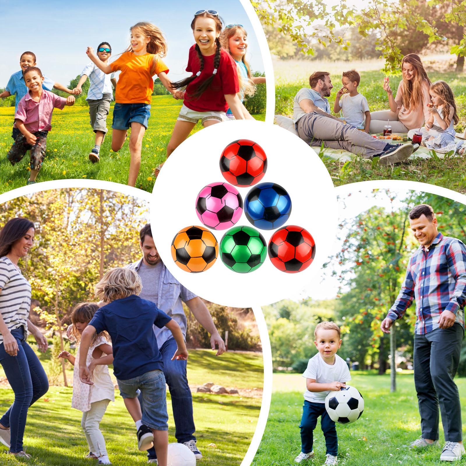 サッカーボール インフレータブル 6個セット プールトイ 2 - Kids Outdoor Yard のレビューと価格
