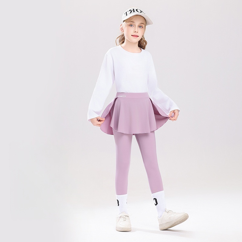2026 新しい女の子スカートレギンス子供ハイウエストヨガパ - Kids Outdoor Yoga のレビューと価格